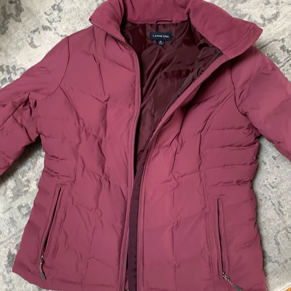 Lands End Puffer Jacket.
